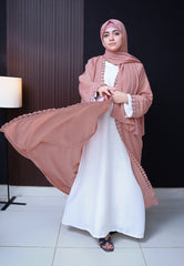 Dusty Rose - Kimono Abaya