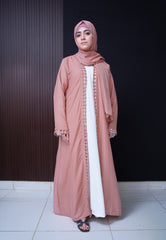 Dusty Rose - Kimono Abaya