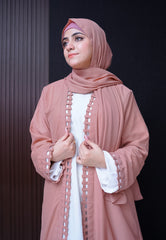 Dusty Rose - Kimono Abaya