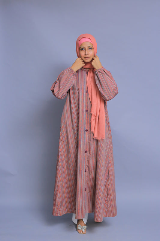 Safiya Stripe Abaya
