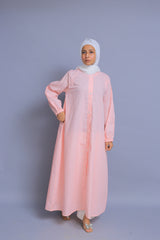 Pink Polka Dot Abaya