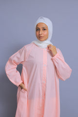 Pink Polka Dot Abaya