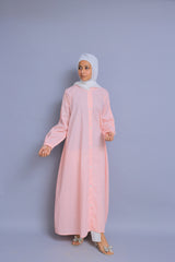 Pink Polka Dot Abaya