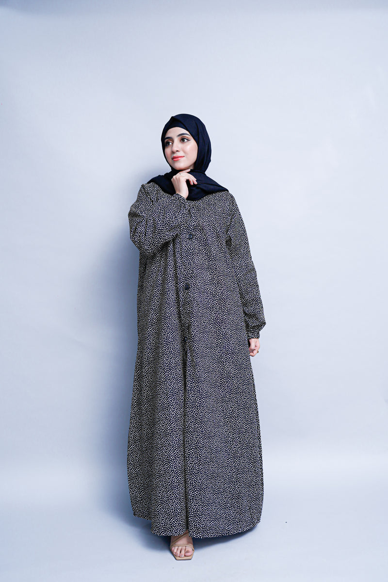 Lawn Abaya - Polka Dot