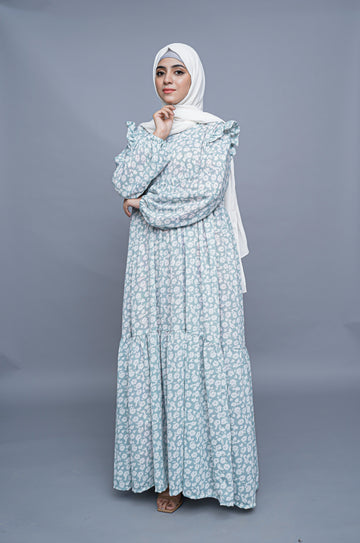 Dream Floral Printed Abaya