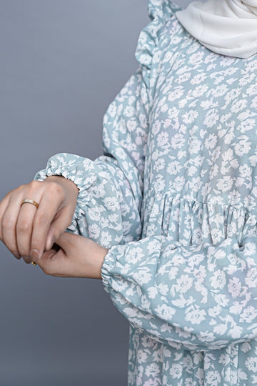 Dream Floral Printed Abaya