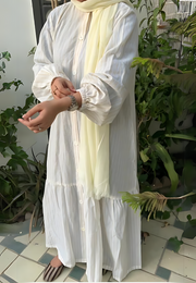 Lawn Abaya - Cream