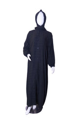 Lawn Abaya - Black Checked
