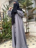 Lawn Abaya - Charcoal