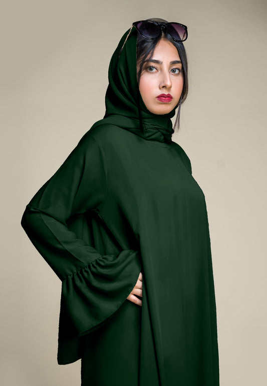 Meadow Abaya - Dark Green