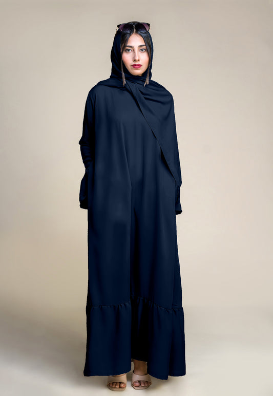 Meadow Abaya - Navy Blue