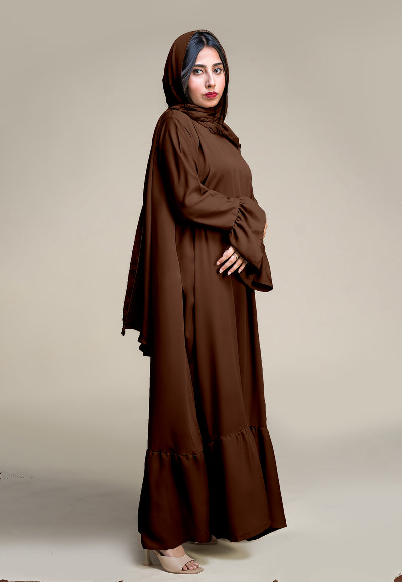 Meadow Abaya - Chocolate