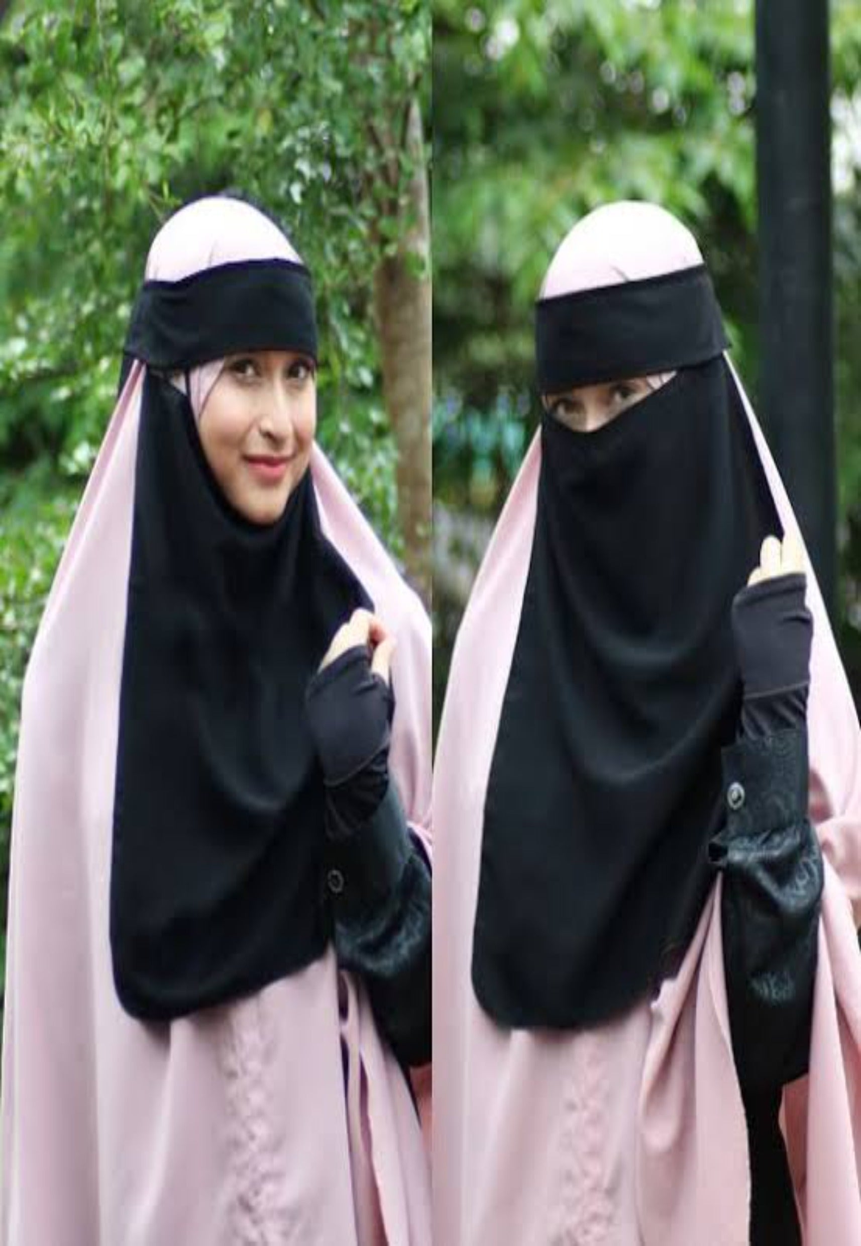 Saudi Niqab Patti - Black
