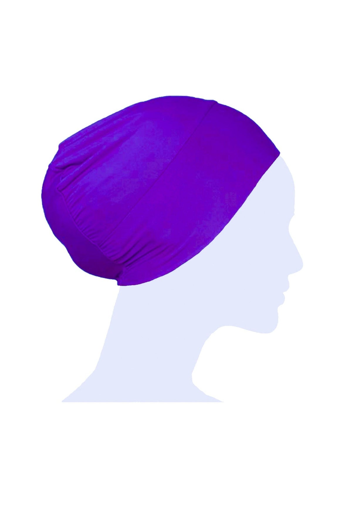 Round Hijab Cap - Purple