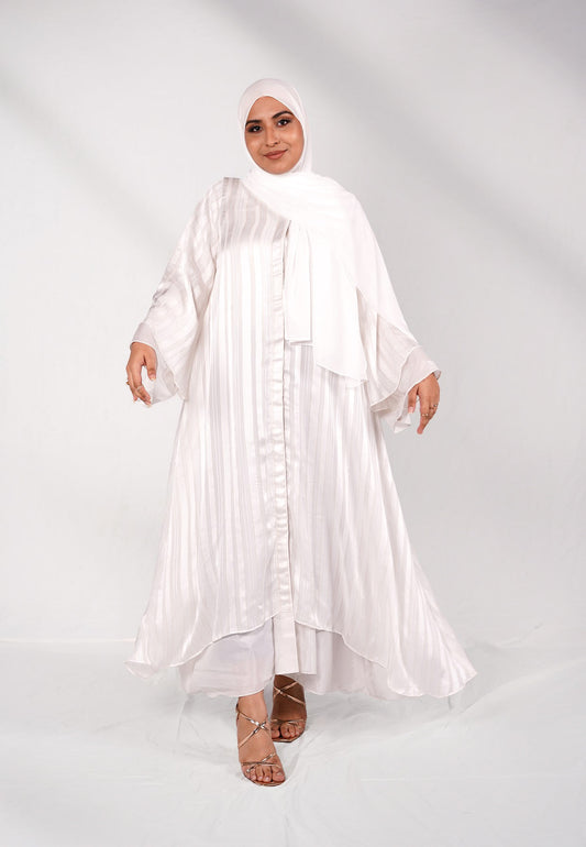 Luxurious White Abaya