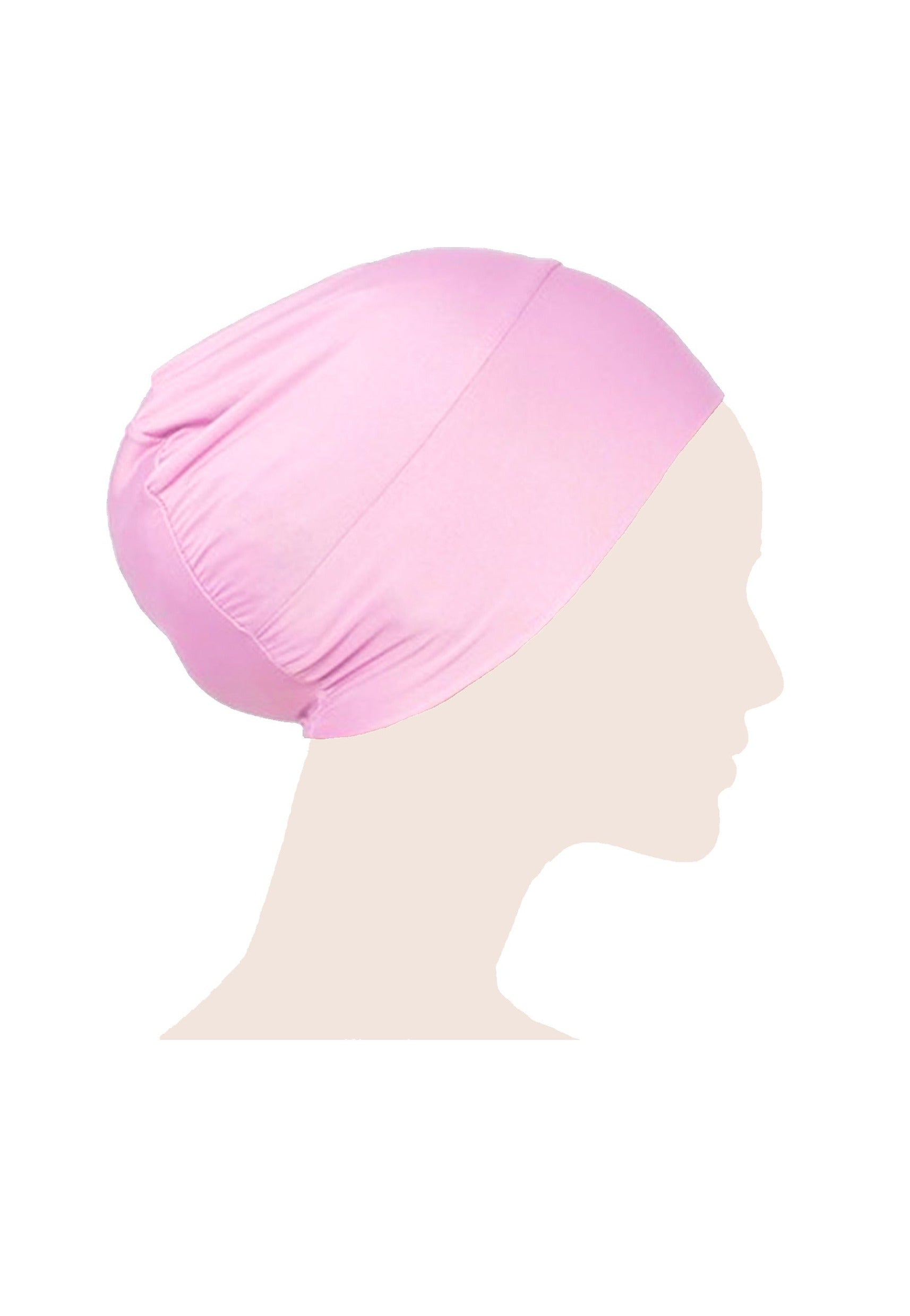 Round Hijab Cap - Baby Pink