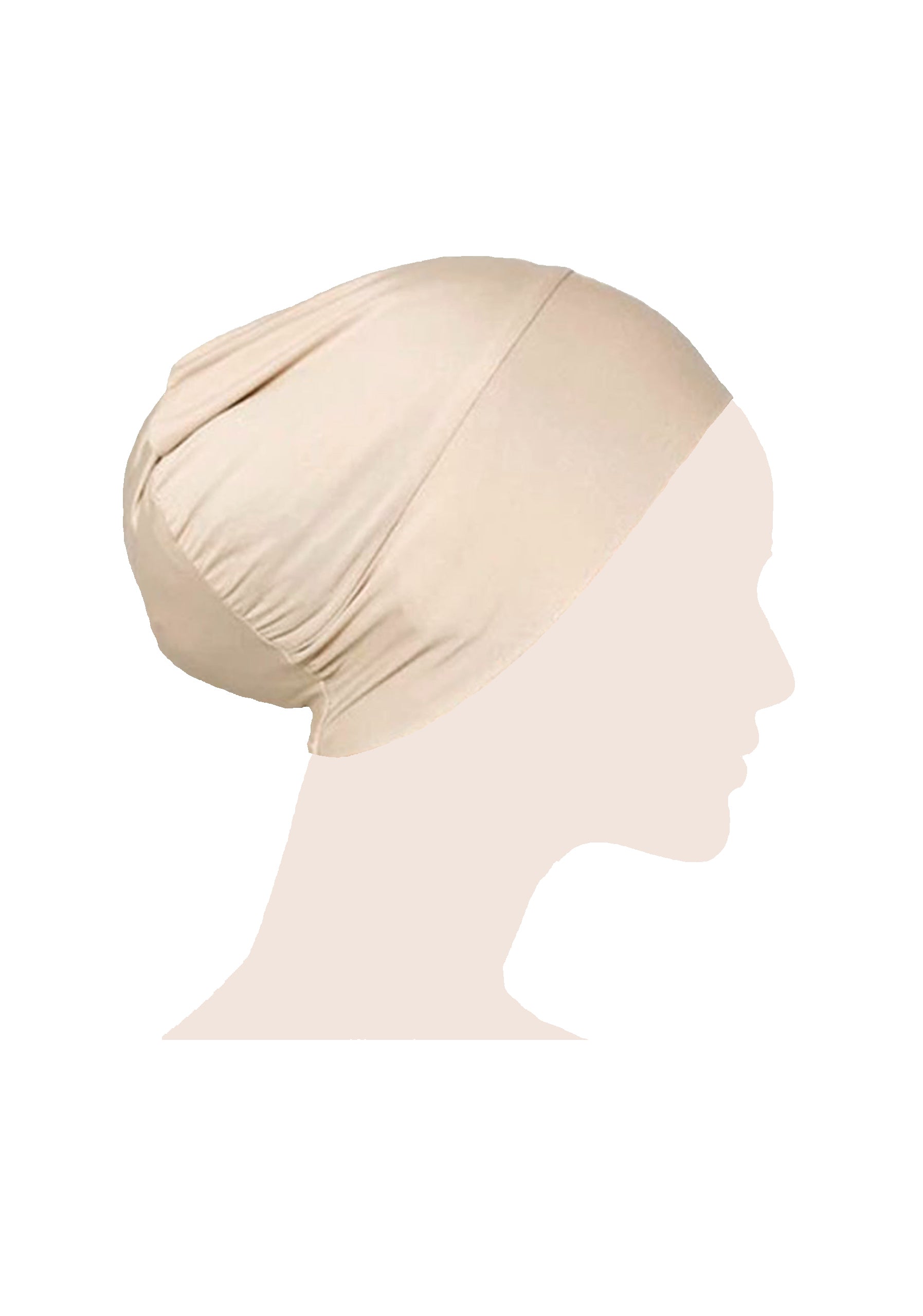 Round Hijab Cap - Creamy Skin